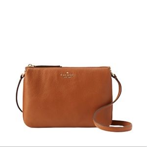 Kate Spade BRAND NEW Brown Leather Crossbody Purse